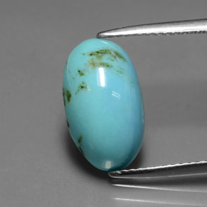 2.94カラットの天然ブルーターコイズ（13.8×8.2 mm・オーバルカット）