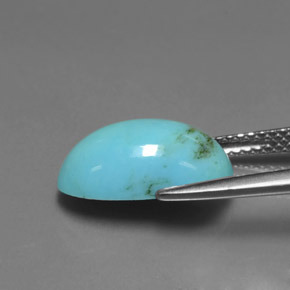 2.94カラットの天然ブルーターコイズ（13.8×8.2 mm・オーバルカット）
