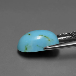 3.08カラットの天然ブルーターコイズ、ファンシーシェイプ、オペーク
