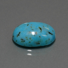 6.96カラットの天然ブルーターコイズ（16.3×12 mm・オーバルカット）