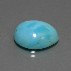 6.21カラットの天然ブルーターコイズ（16.1×13.8 mm・ファンシーシェイプ）