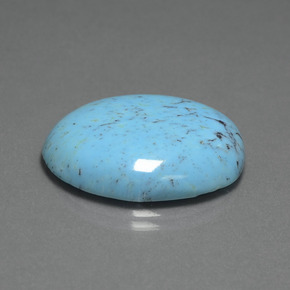 20.47カラットの天然ブルーターコイズ（25.3×22.9 mm・オーバルカット）