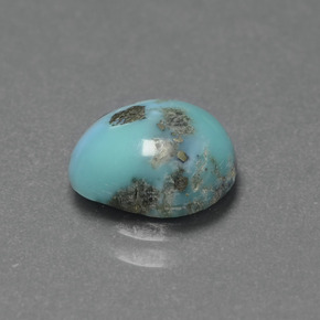1.83カラットの天然ブルーターコイズ（8.9×8.3 mm・ファンシーシェイプ）