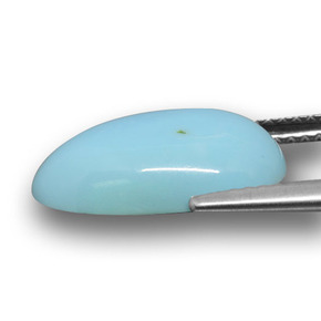 3.44カラットの天然ブルーターコイズ、ファンシーシェイプ、オペーク