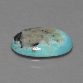 2.72カラットの天然ブルーターコイズ（13.3×9.2 mm・オーバルカット）
