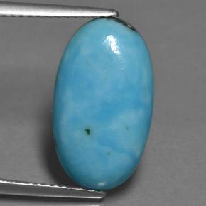 5.20カラットの天然ブルーターコイズ（17.5×10.1 mm・オーバルカット）