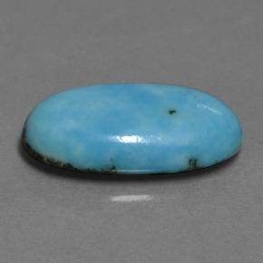 5.20カラットの天然ブルーターコイズ（17.5×10.1 mm・オーバルカット）