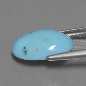 2.40カラットの天然ブルーターコイズ（12.6×8.4 mm・オーバルカット）