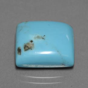 9.94カラットの天然ブルーターコイズ（13.9×13 mm・四角）
