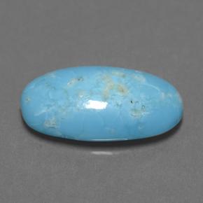 2.85カラットの天然ブルーターコイズ（13.5×7.6 mm・オーバルカット）
