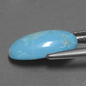 2.85カラットの天然ブルーターコイズ（13.5×7.6 mm・オーバルカット）
