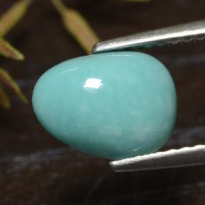 1.49カラットの天然ブルーターコイズ（9.3×7.1 mm・ファンシーシェイプ）