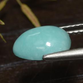 1.49カラットの天然ブルーターコイズ（9.3×7.1 mm・ファンシーシェイプ）