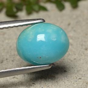 1.84カラットの天然ブルーターコイズ（9.1×7.2 mm・オーバルカット）
