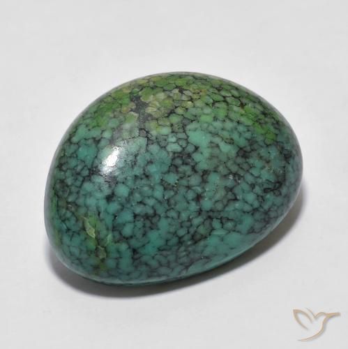 8.63ct 天然 アップルグリーン ターコイズ, ファンシー, オペーク