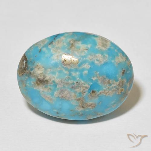 23.17ct 天然 ミディアム緑がかった青 ターコイズ, 楕円形, オペーク