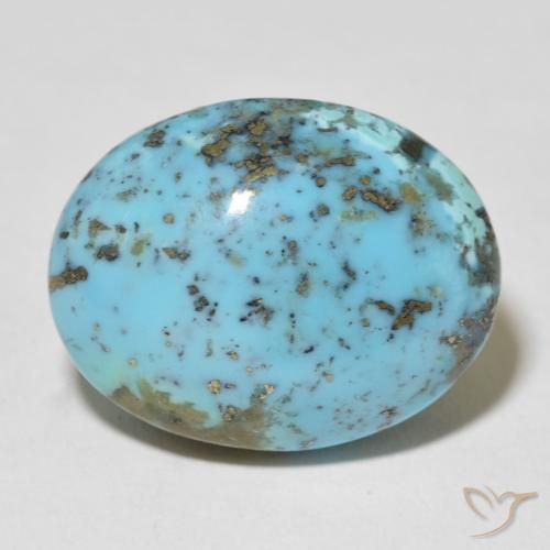 25.73ct 天然 ライトブルーグリーン ターコイズ, 楕円形, オペーク