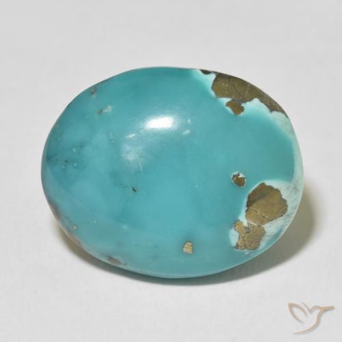 23.00ct 天然 ミディアム青みがかった緑 ターコイズ, 楕円形, オペーク
