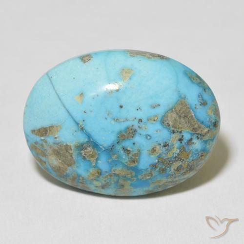 33.03ct 天然 緑がかったブルー ターコイズ, 楕円形, オペーク