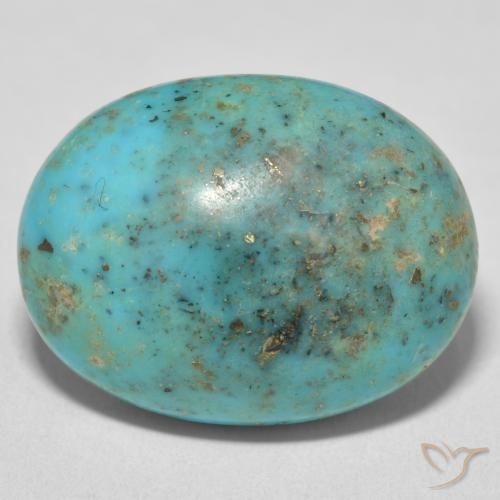 27.07ct 天然 青みがかったグリーン ターコイズ, 楕円形, オペーク