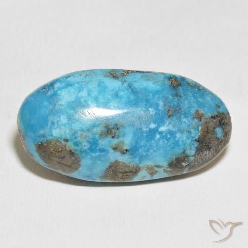45.91ct 天然 緑がかったブルー ターコイズ, 楕円形, オペーク