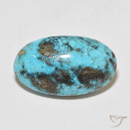 26.38ct 天然 ブルーグリーン ターコイズ, 楕円形, オペーク