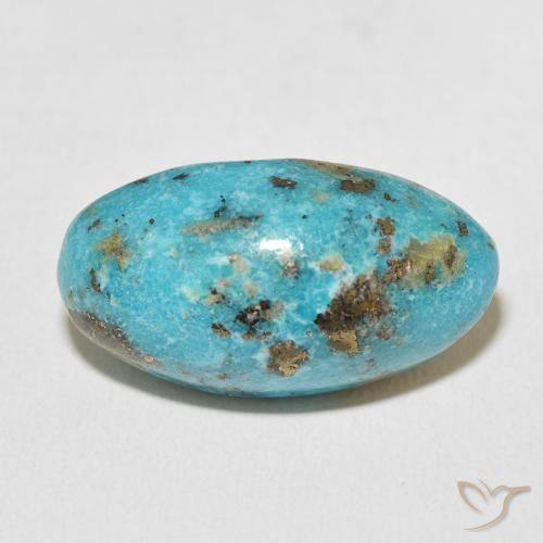 19.16ct 天然 ミディアム緑がかった青 ターコイズ, 楕円形, オペーク