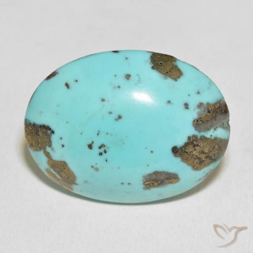 37.13ct 天然 ライトブルーがかったグリーン ターコイズ, 楕円形, オペーク