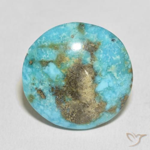 27.22ct 天然 ブルーグリーン ターコイズ, ラウンド, オペーク