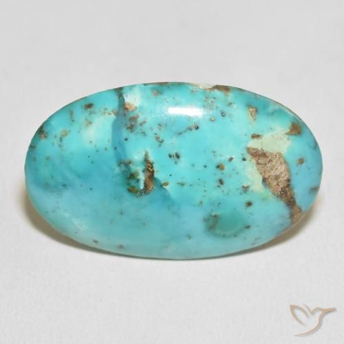 58.82ct 天然 青みがかったグリーン ターコイズ, 楕円形, オペーク