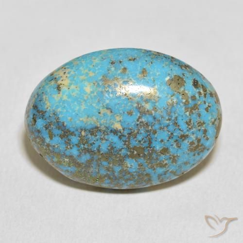 31.32ct 天然 緑がかったブルー ターコイズ, 楕円形, オペーク