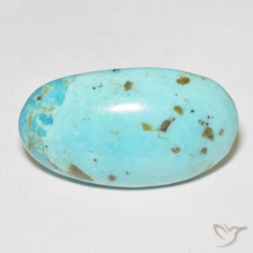 45.70ct 天然 ミディアム緑がかった青 ターコイズ, 楕円形, オペーク