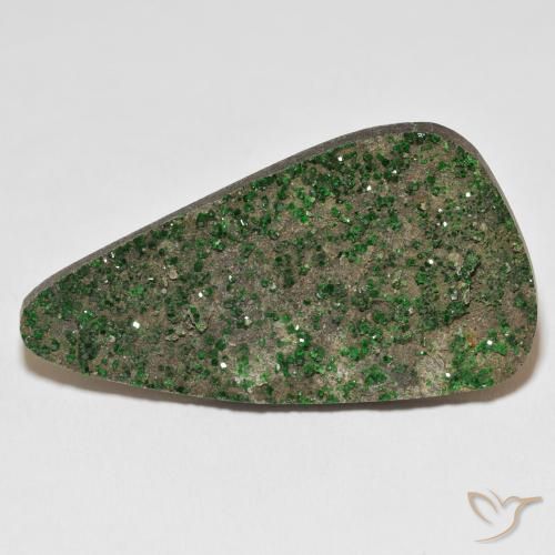 72.20ct 天然 Deep Earthy Green ウバロバイト ガーネットドゥルージー, ファンシー, オペーク