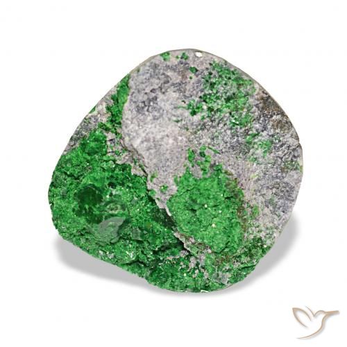 10.13ct Deep Earthy Green ウバロバイト ガーネットドゥルージー, ファンシー, オペーク