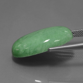 21.06カラットの天然グリーンバリサイト、オーバルカット、オペーク