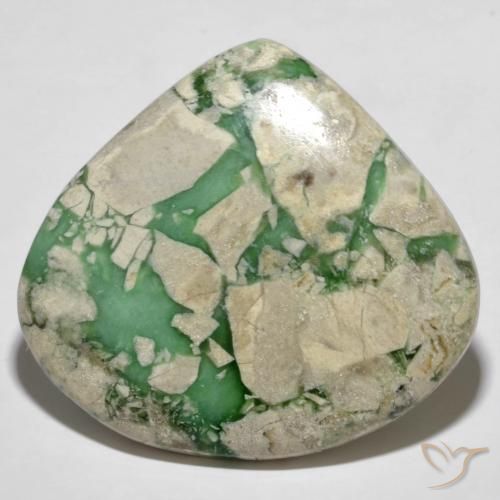 55.35ct 天然 ミディアムグリーン バリサイト, 洋梨の形, オペーク