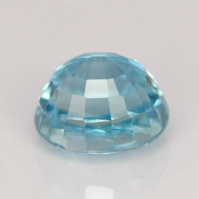 2.99カラットの天然ブルージルコン（7.7×6.4 mm・オーバルカット）
