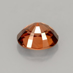 4.07カラットの天然オレンジジルコン（9.4×8.2 mm・オーバルカット）