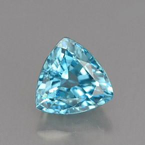 1.20カラットの天然ブルージルコン（5.7×5.6 mm・トリリアント）