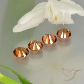 Shop natural 3.73ct Medium-Dark Orange  ジルコン gems, ラウンド, from カンボジア at GemSelect. In stock, global shipping!