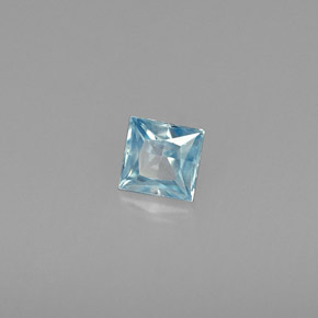 0.47カラットの天然ブルージルコン（4×3.9 mm・四角）