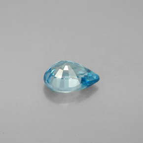 1.59カラットの天然ブルージルコン（7.9×5.6 mm・洋梨の形）