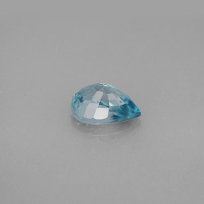 1.83カラットの天然ブルージルコン（8.2×5.8 mm・洋梨の形）