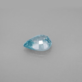 1.64カラットの天然ブルージルコン（8×5.8 mm・洋梨の形）