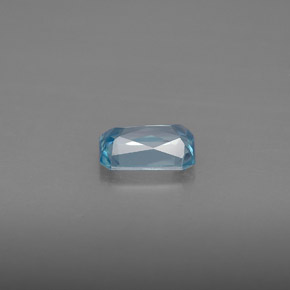1.20カラットの天然ブルージルコン（7×4.8 mm・エメラルドカット）