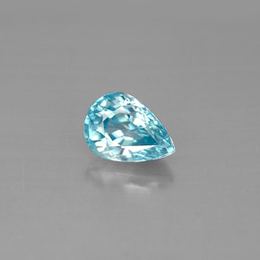 1.80カラットの天然ブルージルコン（7.9×5.6 mm・洋梨の形）