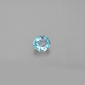 0.58カラットの天然ブルージルコン（4.31 mm・ラウンドカット）