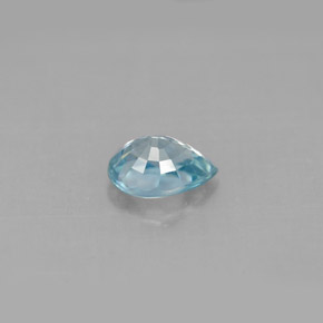 1.19カラットの天然ブルージルコン（7.1×5.1 mm・洋梨の形）