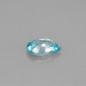0.89カラットの天然ブルージルコン（7.1×4.9 mm・洋梨の形）