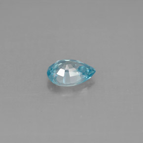 1.04カラットの天然ブルージルコン（7.1×5 mm・洋梨の形）